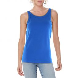 The Chin Ups Womens Ribbed Knit Scoop Neck Tank Top