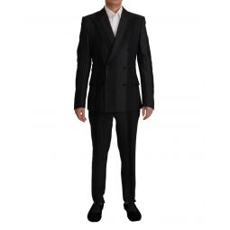 Dolce & Gabbana Striped Rayon Formal Suit