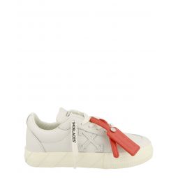 Off-White Womens Low Vulcanized Leather Sneakers