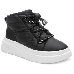 Igloo Womens Leather Chunky Casual and Fashion Sneakers