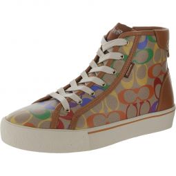 CITYSOLE HIGHTOP Womens Faux Leather High Top Casual and Fashion Sneakers