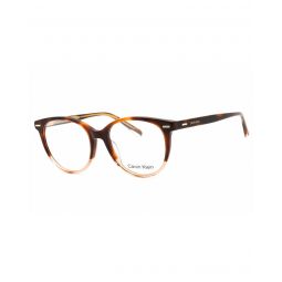 Calvin Klein Brown Havana Eyeglasses with Clear Lenses