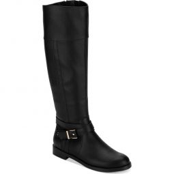 Kenneth Cole Reaction Womens Wind Riding Boot Faux Leather Riding Boots