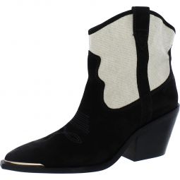 Womens Ankle Block Heel Cowboy, Western Boots