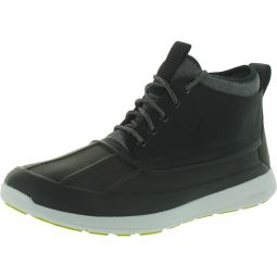Sojourn Mens Leather Duck Casual and Fashion Sneakers