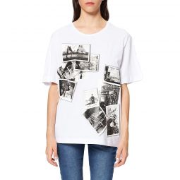 Love Moschino White Cotton Tops & Womens T-Shirt