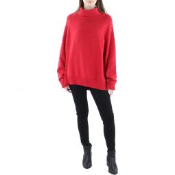 Womens Knit Studded Turtleneck Sweater