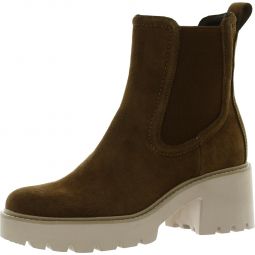 Hawk H2O Womens Suede Lugged Sole Mid-Calf Boots