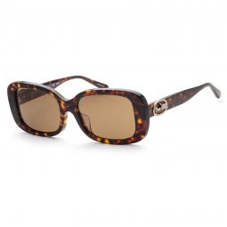 Coach Womens HC8330F-512083-56 Fashion 56mm Dark Havana Sunglasses