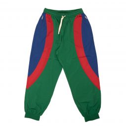 GUCCI Green Red & Blue Geometric Nylon Track Pants