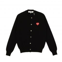 COMME DES GARCONS PLAY Black Heart Cardigan Sweater