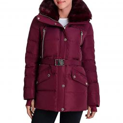 Michael Kors Womens Mid-length Down coat-Dark Ruby