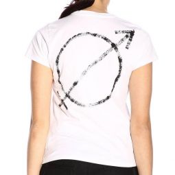 Balenciaga Womens Gender Neutral Logo Cotton T-Shirt White