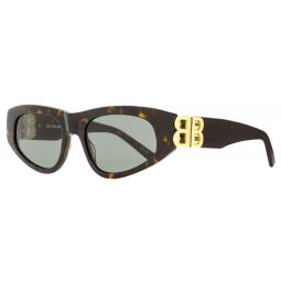 Balenciaga Cateye Sunglasses BB0095S 002 Havana/Gold 53mm 0095