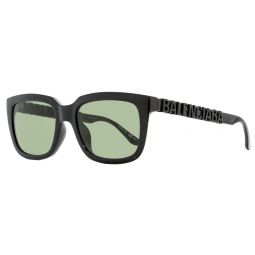 Balenciaga Rectangular Sunglasses BB0108S 001 Black 56mm 0108