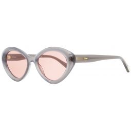 Chloe Cateye Sunglasses CH0050S 001 Translucent Gray 53mm 50