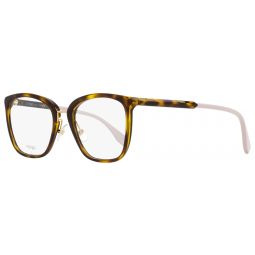 Fendi Square Eyeglasses FF0455G 086 Havana/Powder Pink 53mm 455