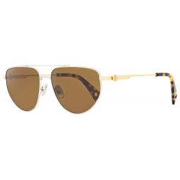 Lanvin Modified Avaitor Sunglasses LNV105S 046 Silver/Gold/Tortoise 58mm