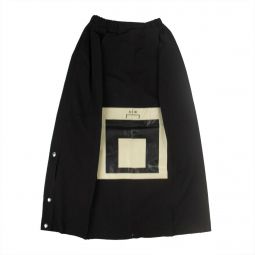 A-COLD-WALL* Black Cotton Snap Midi Skirt