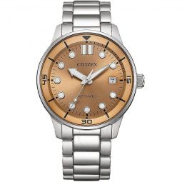 Automatic Salmon Dial Mens Watch