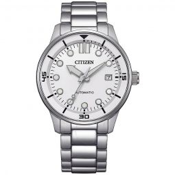 Automatic White Dial Mens Watch