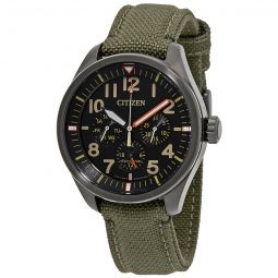 Chandler Multifunction Black Dial Mens Watch