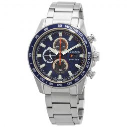 Chronograph Blue Dial Mens Watch
