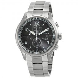 Chronograph Eco-Drive Black Dial Mens Watch