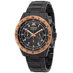 Chronograph Eco-Drive Black Dial Mens Watch