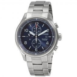 Chronograph Eco-Drive Blue Dial Mens Watch