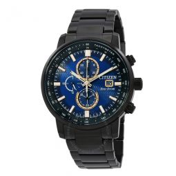 Chronograph Quartz Blue Dial Mens Watch