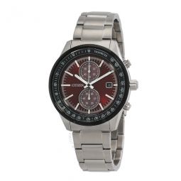 Chronograph Quartz Red Dial Mens Watch