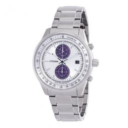 Chronograph Quartz Silver Dial Mens Watch