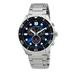 Eco-Drive Chrono Sporty-Aqua Chronograph Blue Dial Mens Watch