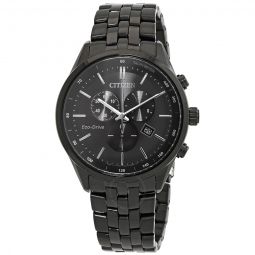 Eco-Drive Chronograph Black Dial Mens Watch