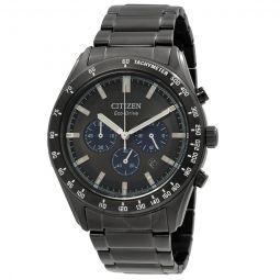 Eco-Drive Chronograph Black Dial Mens Watch
