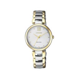 Eco-Drive White Dial Ladies Watch