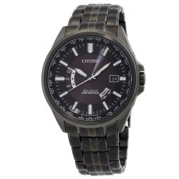 Perpetual World Time Black Dial Mens Watch