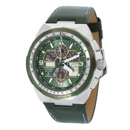 Promaster Skyhawk A-T Chronograph Green Dial Mens Watch