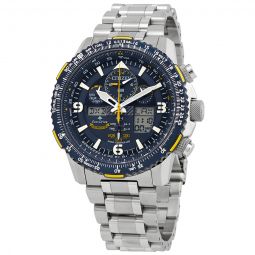 Promaster Skyhawk A-T Perpetual Alarm Chronograph Blue Dial Mens Watch