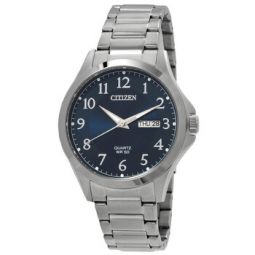 Quartz Blue Dial Mens Watch