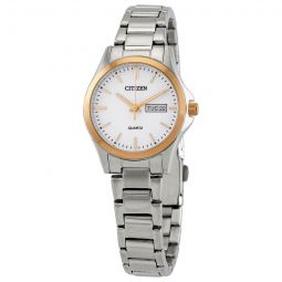 Quartz White Dial Ladies Watch EQ0596-87A