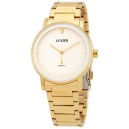 Quartz White Dial Mens Watch