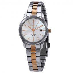 Quartz White Mother of Pearl Dial Ladies Watch