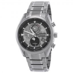 Tsuki-yomi A-T Perpetual World Time Grey Dial Mens Watch