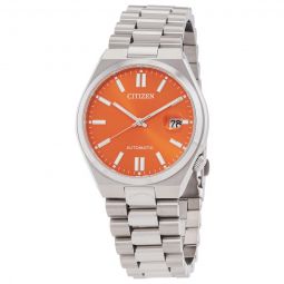 Tsuyosa Automatic Orange Dial Mens Watch