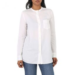 Ladies White Long Sleeved Shirt, Brand Size 36 (US Size 2)