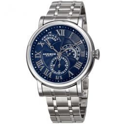 Blue Dial Stainless Steel Mens Watch