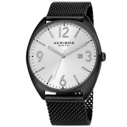 Silver-tone Dial Mens Watch