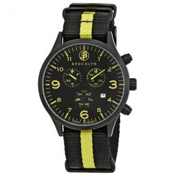 Bedford Brownstone Chronograph Black Dial Mens Watch